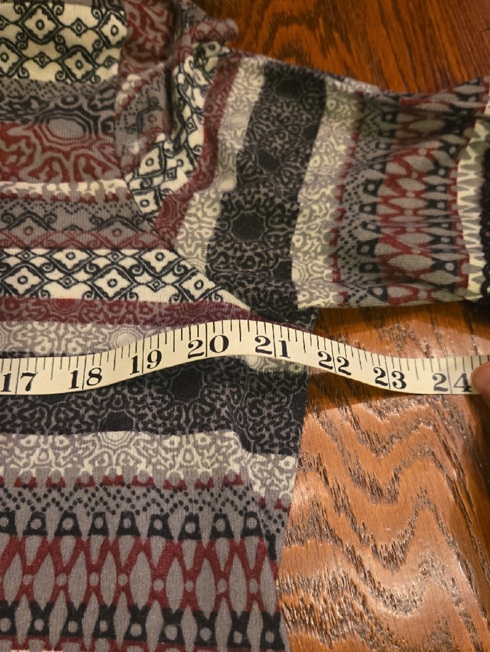 Robert Louis Pink Black and White Patterned Scoop Neck Tunic - Picture 7 of 8